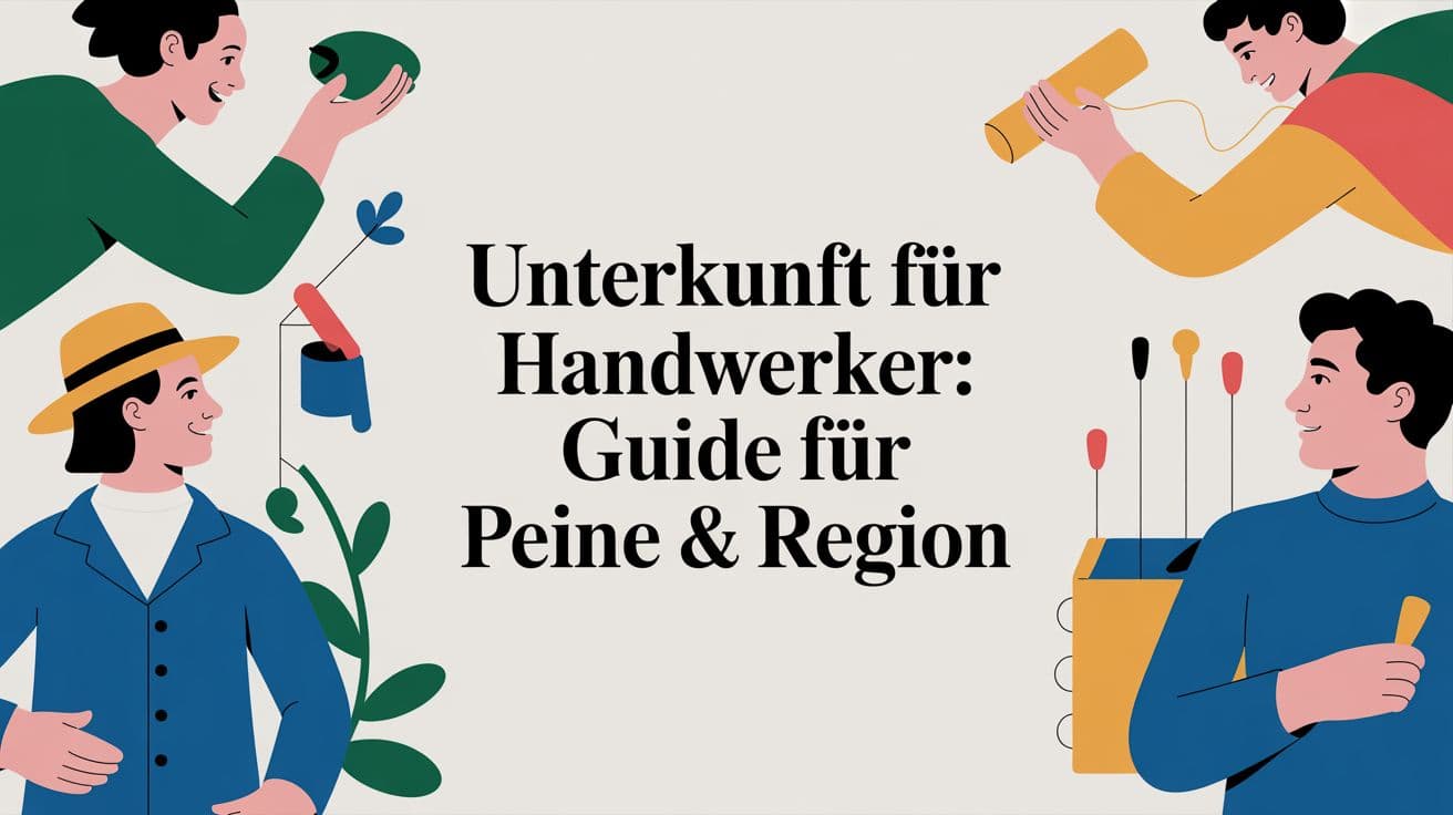 Unterkunft für Handwerker: Guide für Peine & Region