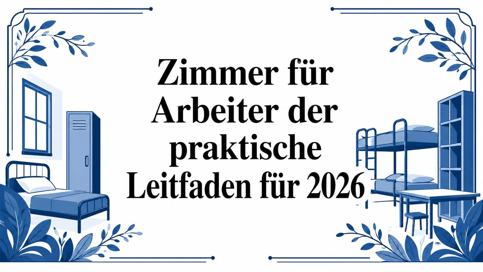 Zimmer für Arbeiter der praktische Leitfaden für 2026