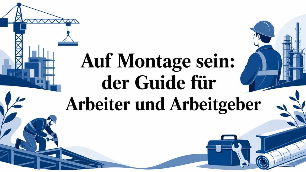 Auf Montage sein: der Guide für Arbeiter und Arbeitgeber